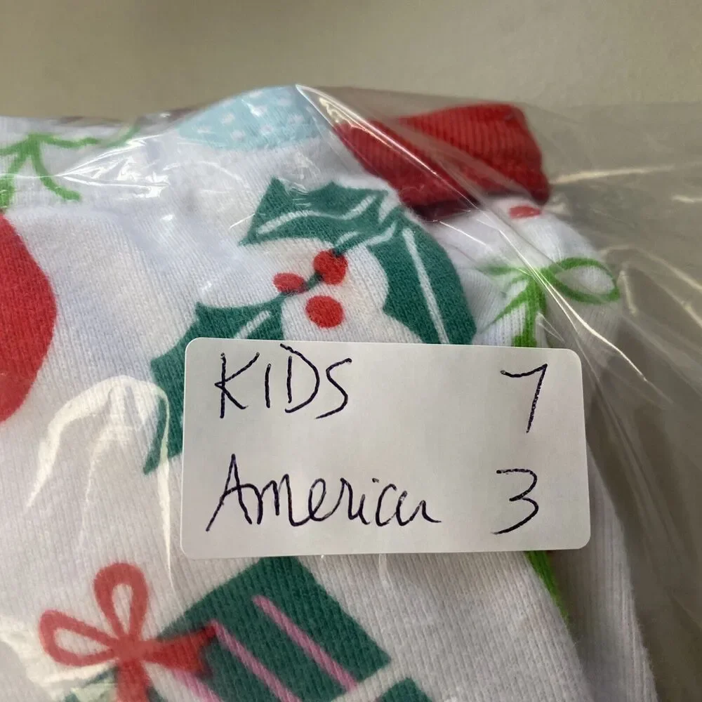 American Girl Pajama Set Girls Size 3 My Holiday Wishlist Red Christmas Holiday‎